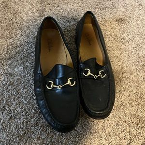 Black leather cole haans